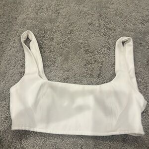 Princess Polly white crop top